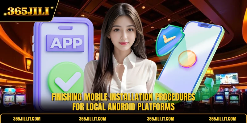 Finishing mobile installation procedures for local Android platforms