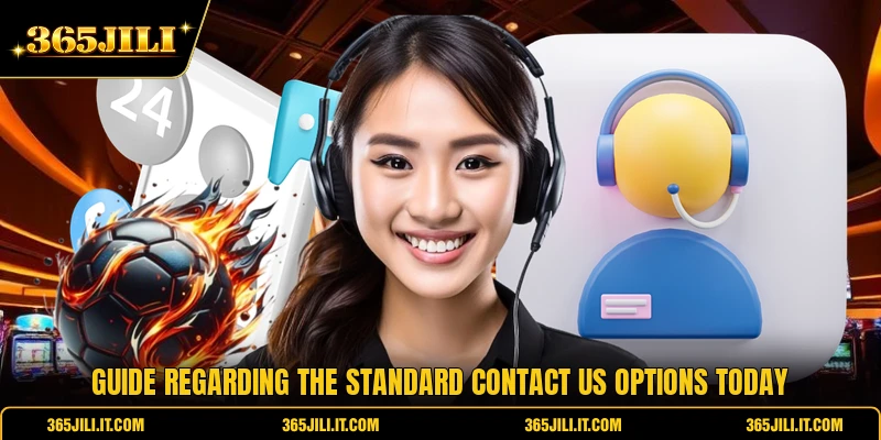 Guide regarding the standard contact us options today