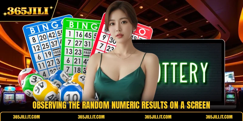 Observing the random numeric results on a screen