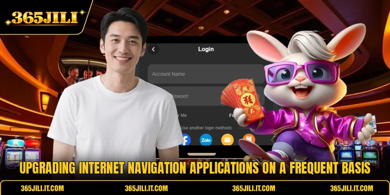 Upgrading internet navigation applications on a frequent basis